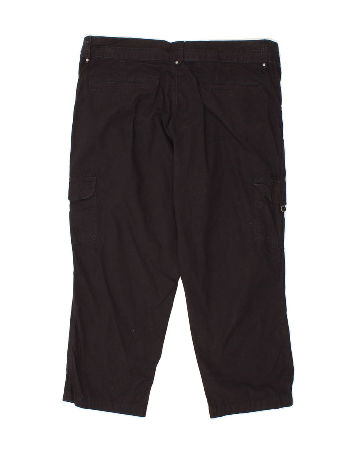 LEE Womens Cargo Capri Trousers W34 L23 Black Vintage Lee and Second-Hand Lee from Messina Hembry 