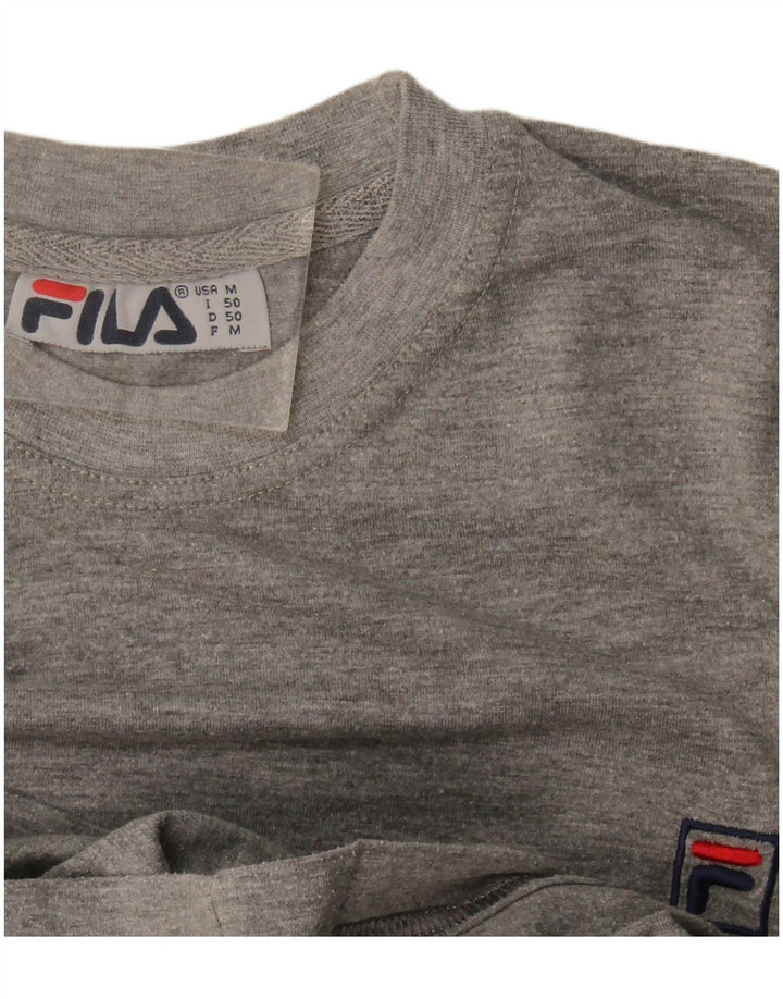 Fila Herren T-Shirt Top Mittelgrau
