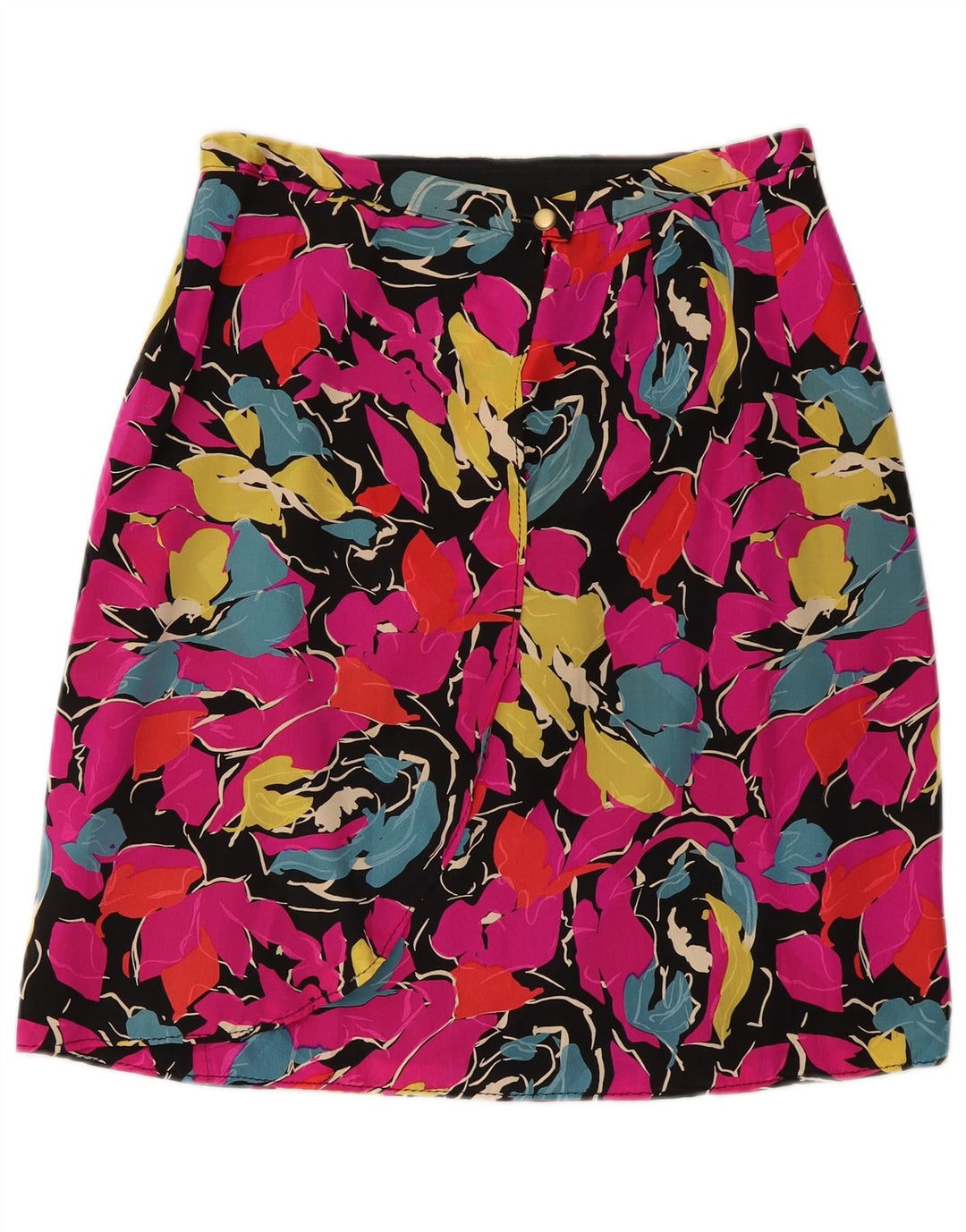 Vintage Damen A-Linie Rock W30 Mittelrosa Blumen