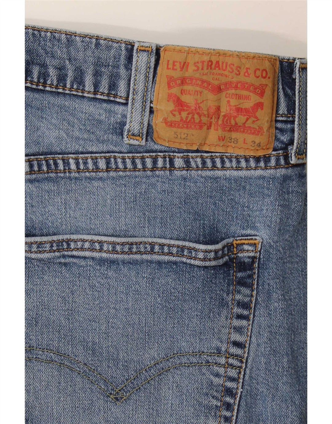 Levi's Herren 512 Slim Tapered Jeans W38 L34 Blau