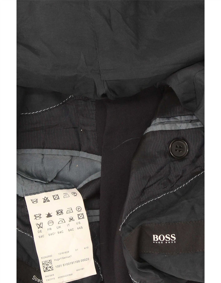 Hugo Boss Herren-Blazer mit 2 Knöpfen, EU 54, 2XL, marineblaue Schurwolle