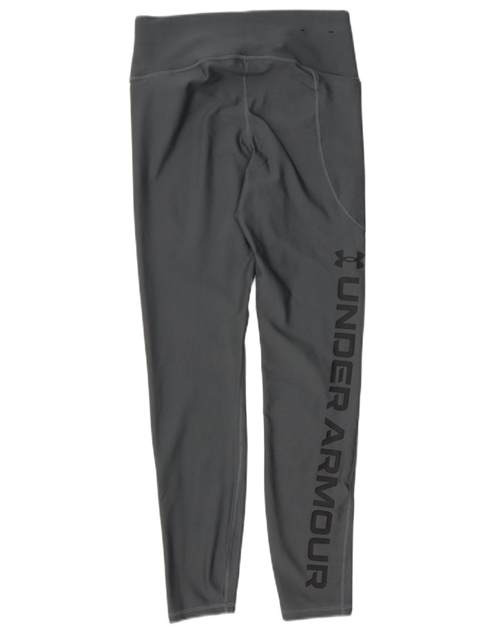 Under Armour Damen Graphic Leggings UK 12 Mittelgraues Polyester
