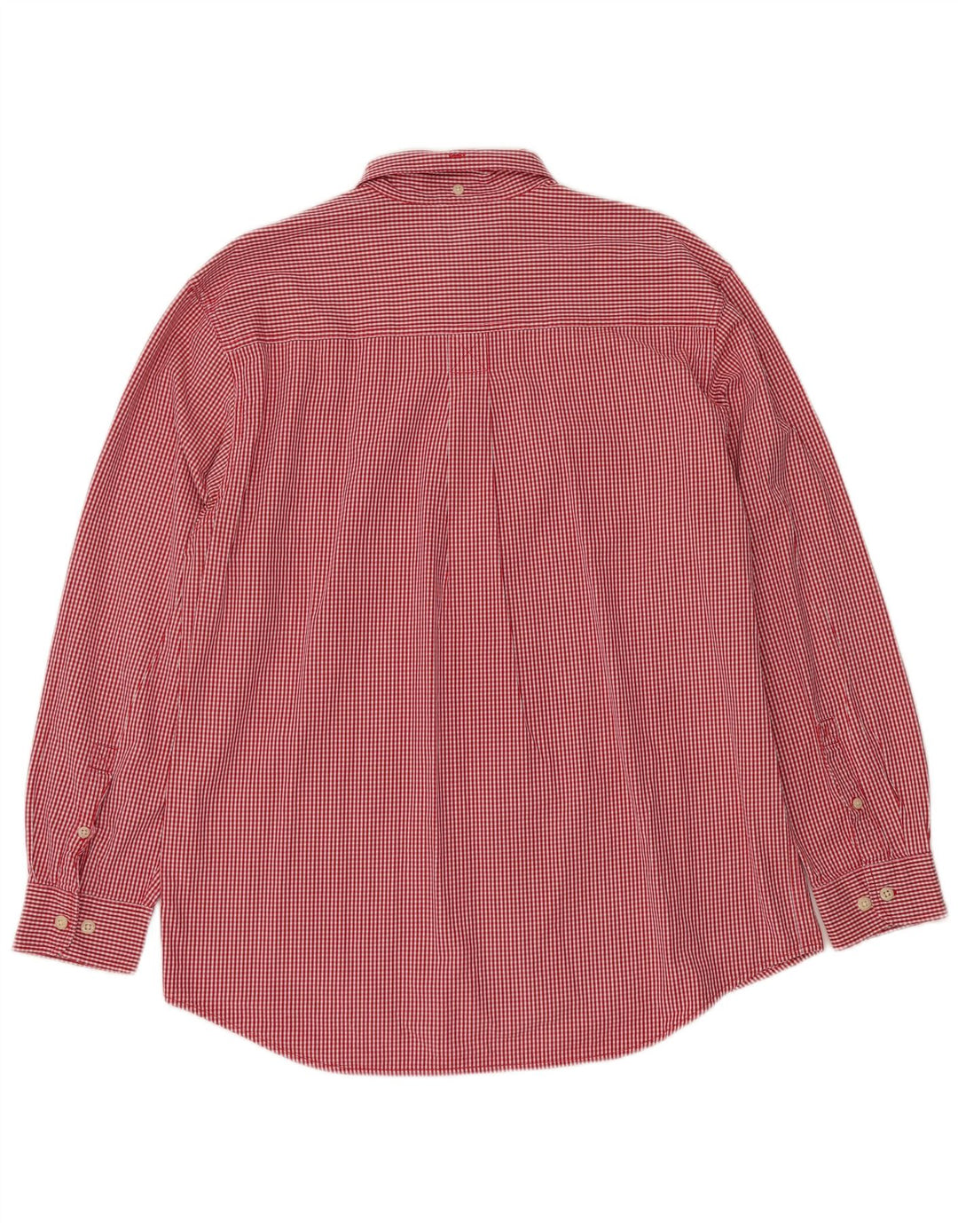 TIMBERLAND Herrenhemd, großes rotes Gingham-Baumwollhemd