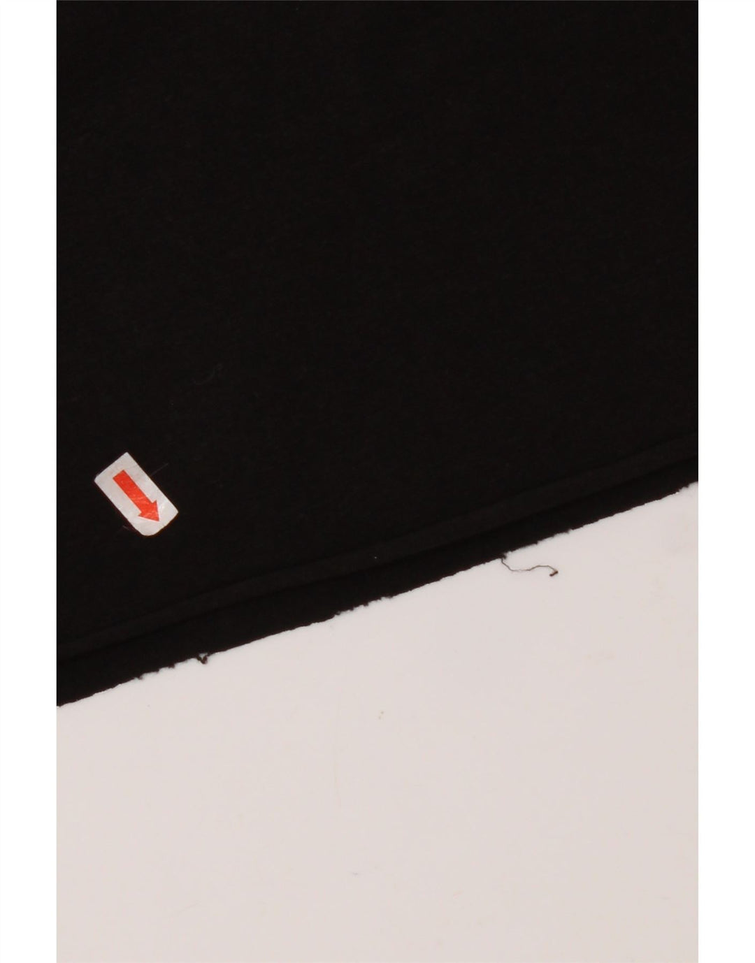 KAPPA Damen Crop Oversize Graphic T-Shirt Top UK 10 Small Schwarz Baumwolle