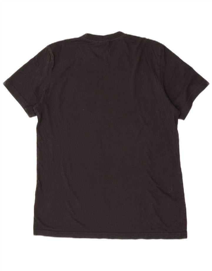 Adidas Herren Grafik T-Shirt Top Medium Schwarz Baumwolle