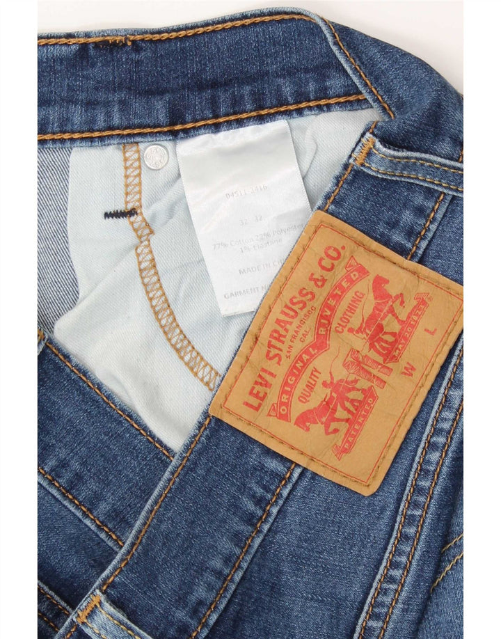 Levi's Damen Slim Jeans W32 L32 Blaue Baumwolle