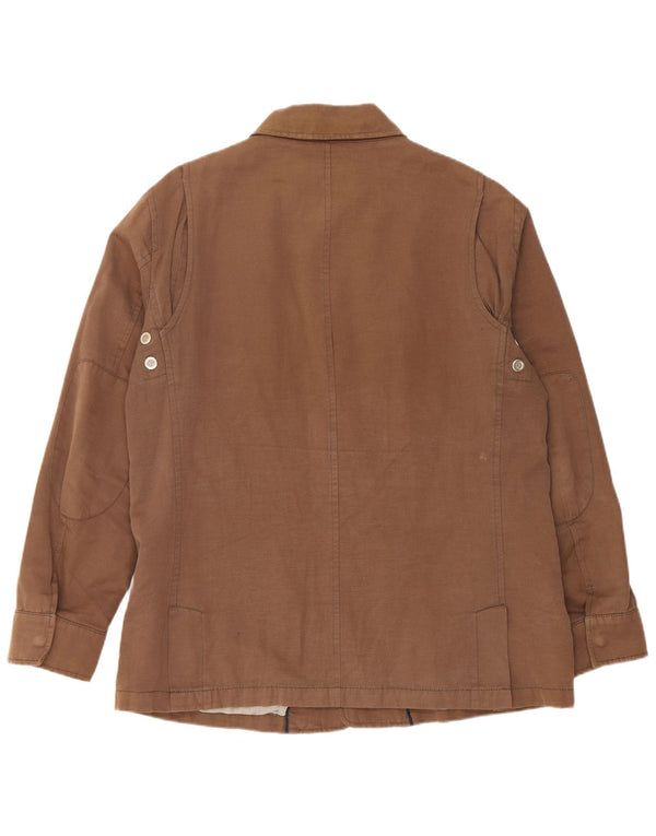 Gant Herren-Utility-Jacke UK 40 Large aus brauner Baumwolle