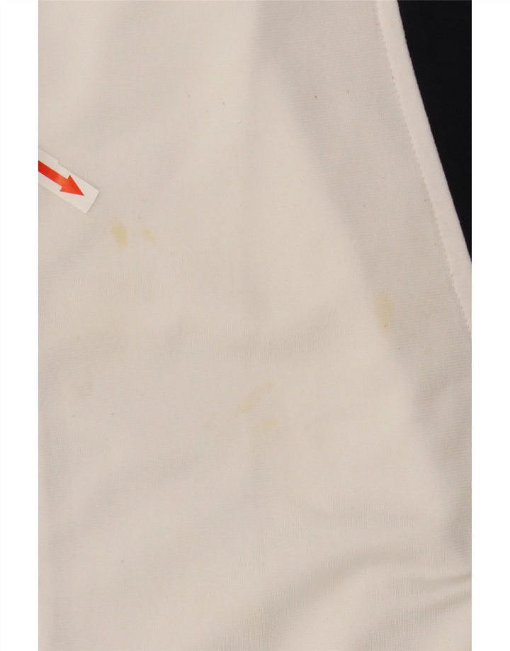 Kappa Herren-Trainingsanzug-Top-Jacke, mittelweißes Farbblock-Polyester