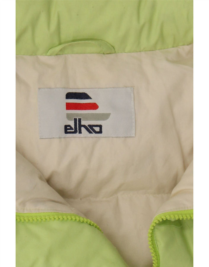 ELHO Womens Oversized Hooded Padded Jacket IT 46 Large Green Polyester Vintage Elho and Second-Hand Elho from Messina Hembry 