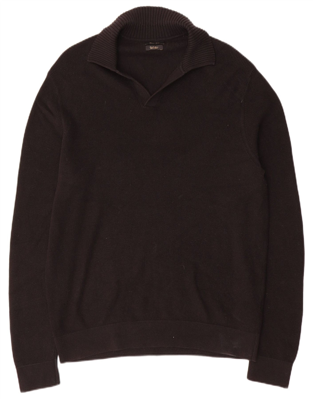 Massimo Dutti Herren Rollkragenpullover Pullover XL Schwarz Baumwolle