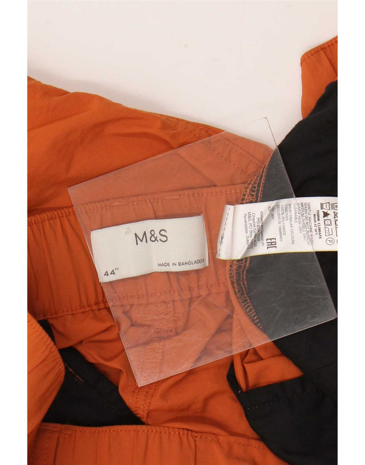 Marks & Spencer Herren Cargo-Shorts 2XL W44 Orange Polyamid