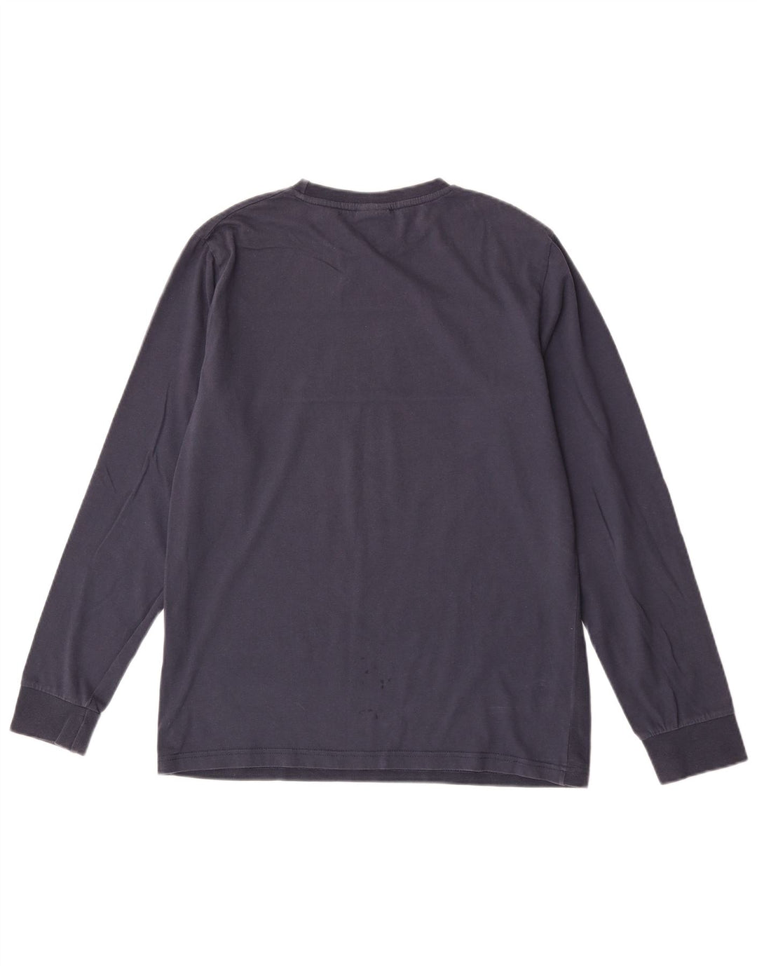 Ellesse Herren-Oberteil mit normaler Passform, langärmlig, mittelmarineblaue Baumwolle