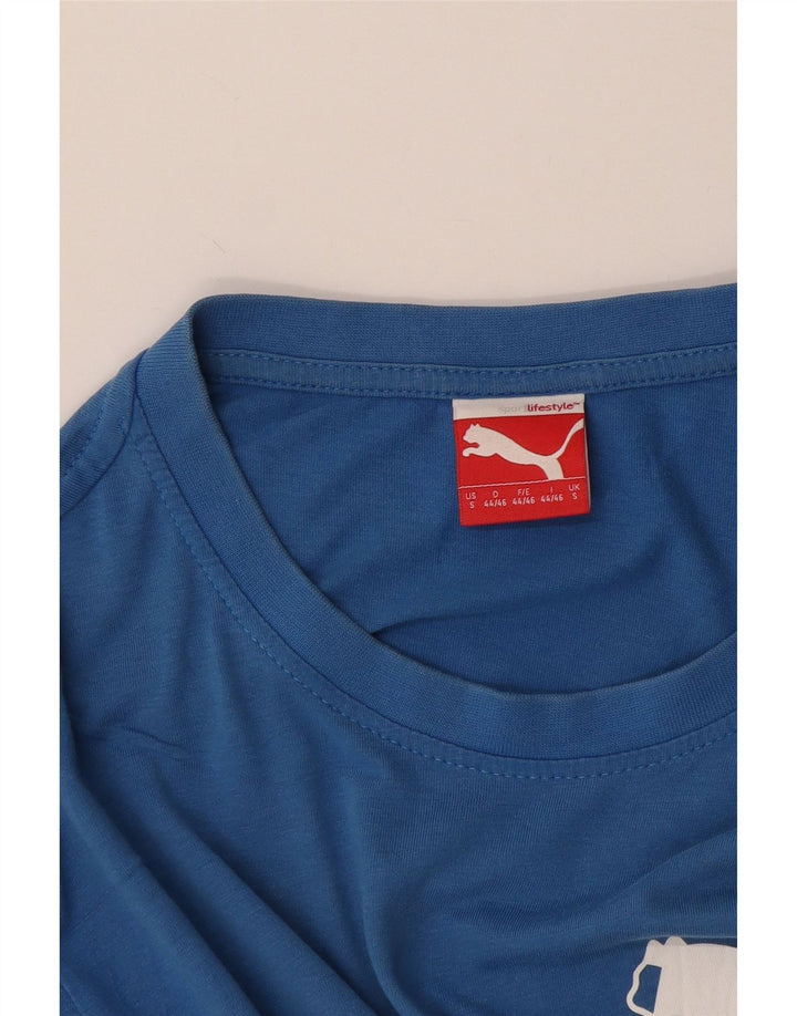 Puma Herren T-Shirt mit Grafik, Größe S, Blau