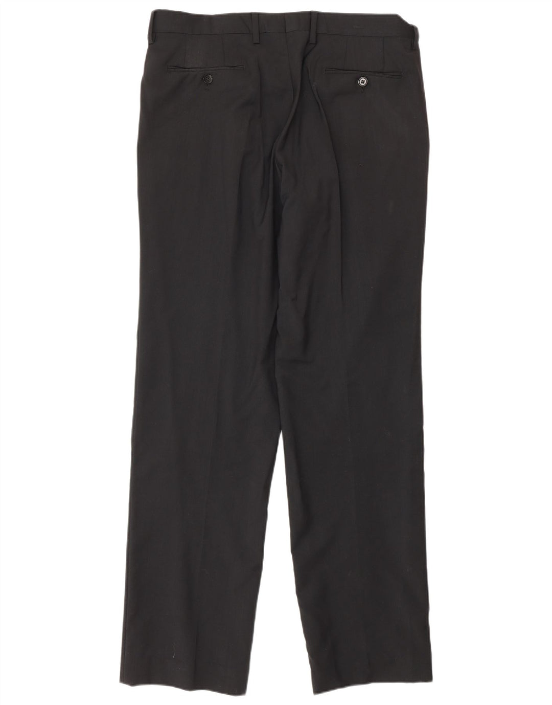 Calvin Klein Herren gerade Anzughose IT 52 XL W36 L34 schwarze Wolle