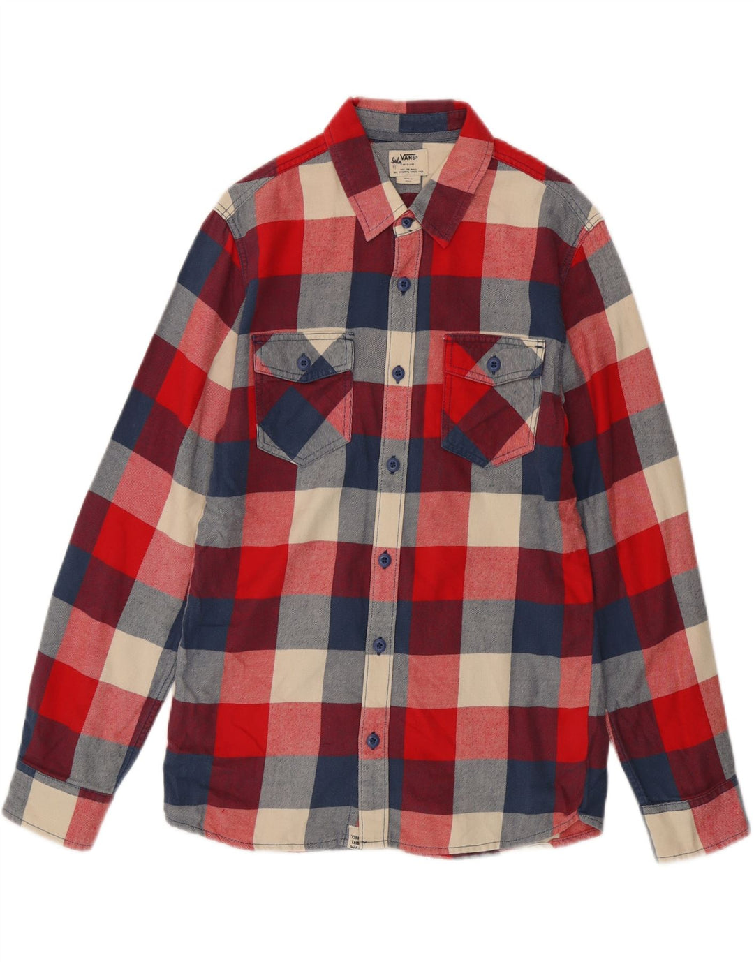Vans Herren Flanellhemd Mittelrot kariert