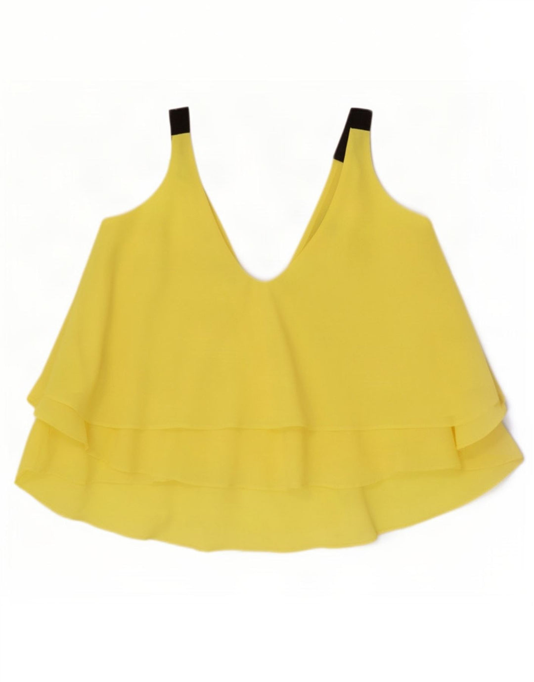 Übergroßes Cami-Top von Zara für Damen, UK 10, Größe S, gelb, Polyester