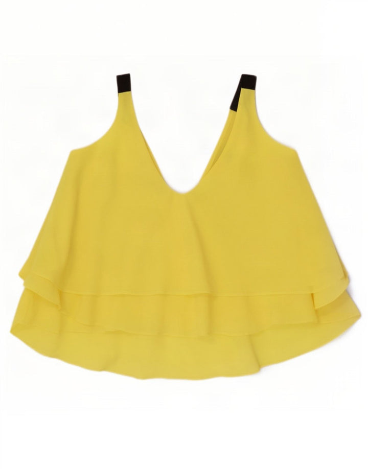 Übergroßes Cami-Top von Zara für Damen, UK 10, Größe S, gelb, Polyester