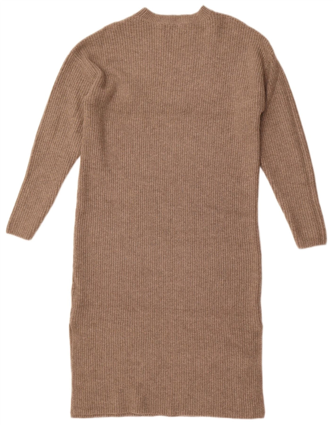Marks & Spencer Langärmliges, übergroßes Pulloverkleid für Damen, Gr. 10, Größe S, Braun