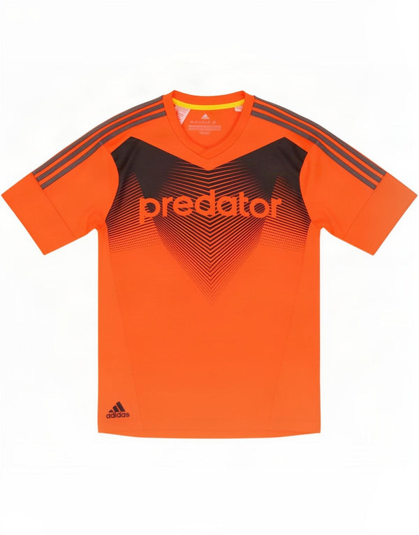 Adidas Jungen Grafik T-Shirt Top 15-16 Jahre Orange Polyester