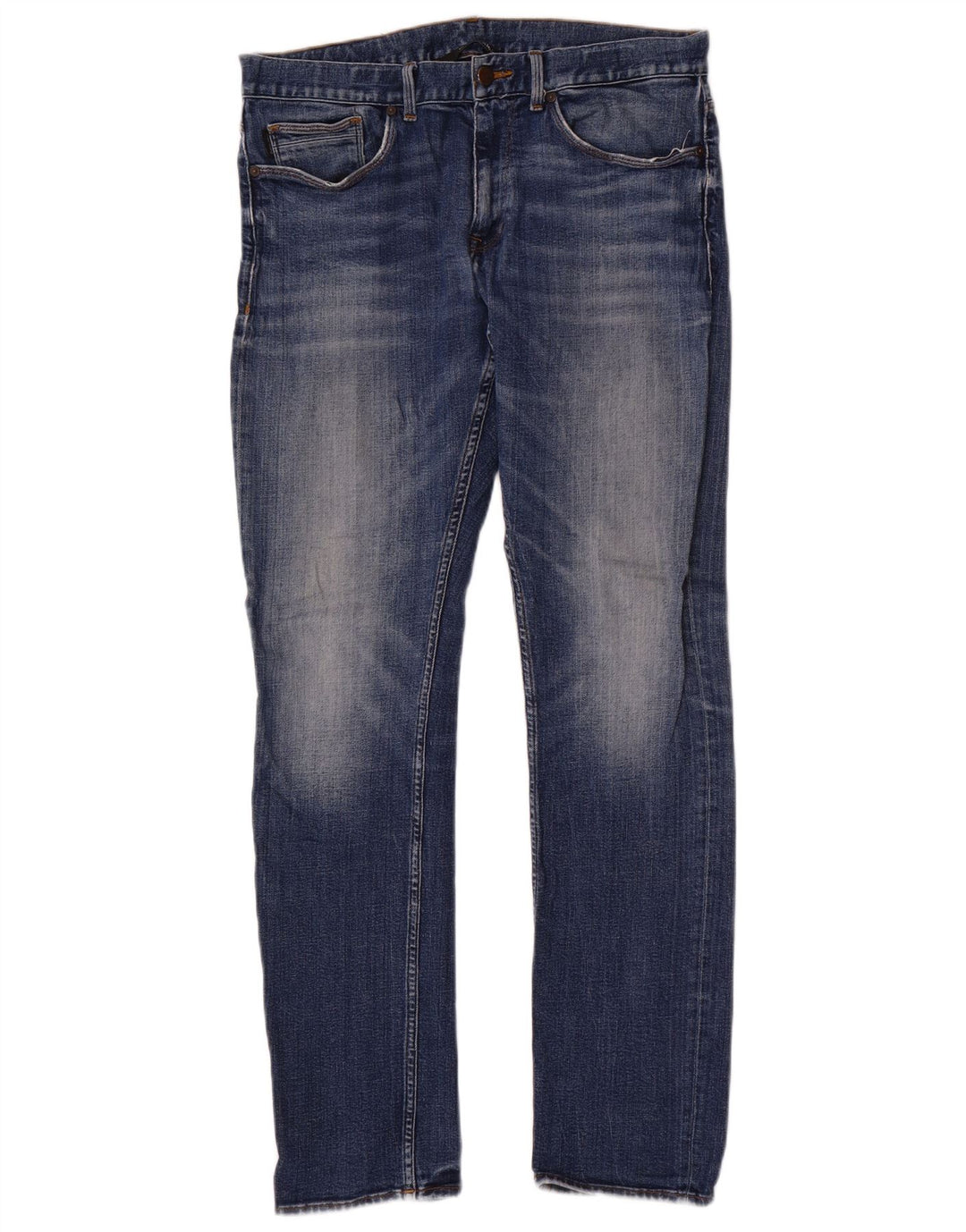 Calvin Klein Herren Slim Jeans W33 L32 Blaue Baumwolle