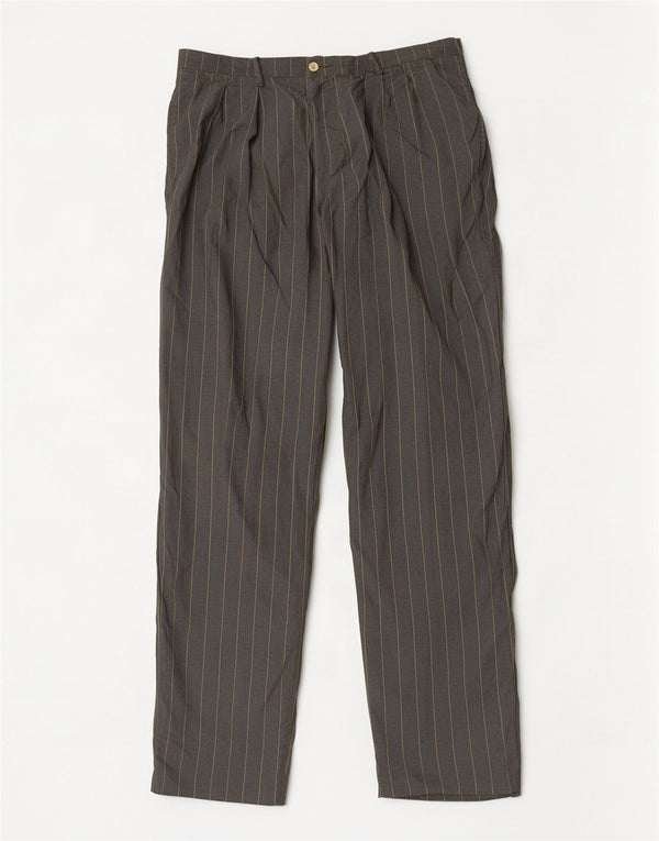 C.P. Company Mens Pegged Casual Hose IT 54 2XL W36 L32 Grau gestreift