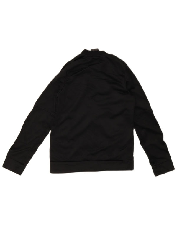 Adidas Jungen Trainingsanzug Top Jacke 9-10 Jahre Schwarz Polyester Sport