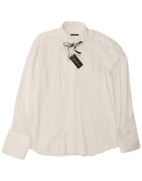 ROCCOBAROCCO Herren-Formalhemd, Größe 17 1/2 44 XL, Weiß
