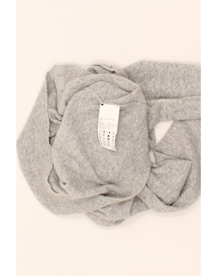 BENETTON Womens Cardigan Sweater UK 10 Small Grey Angora Vintage Benetton and Second-Hand Benetton from Messina Hembry 