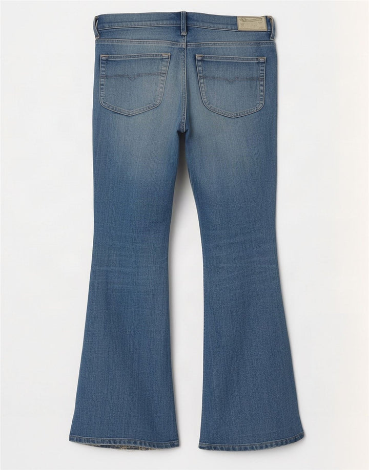 Diesel Damen Schlagjeans W29 L30 Blaue Baumwolle