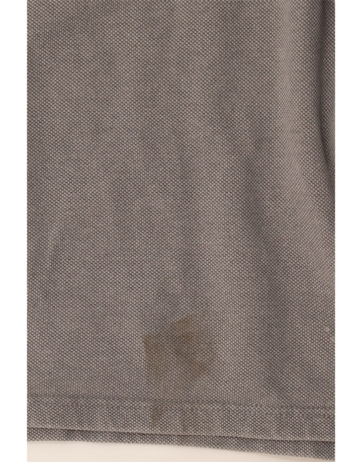 Fat Face Herren-Sweatshirt mit Reißverschluss am Hals, groß, aus grauer Baumwolle