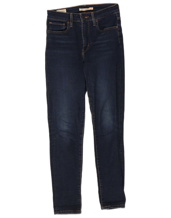 Levi's Damen 721 High Rise Skinny Jeans W27 L28 Marineblau Baumwolle