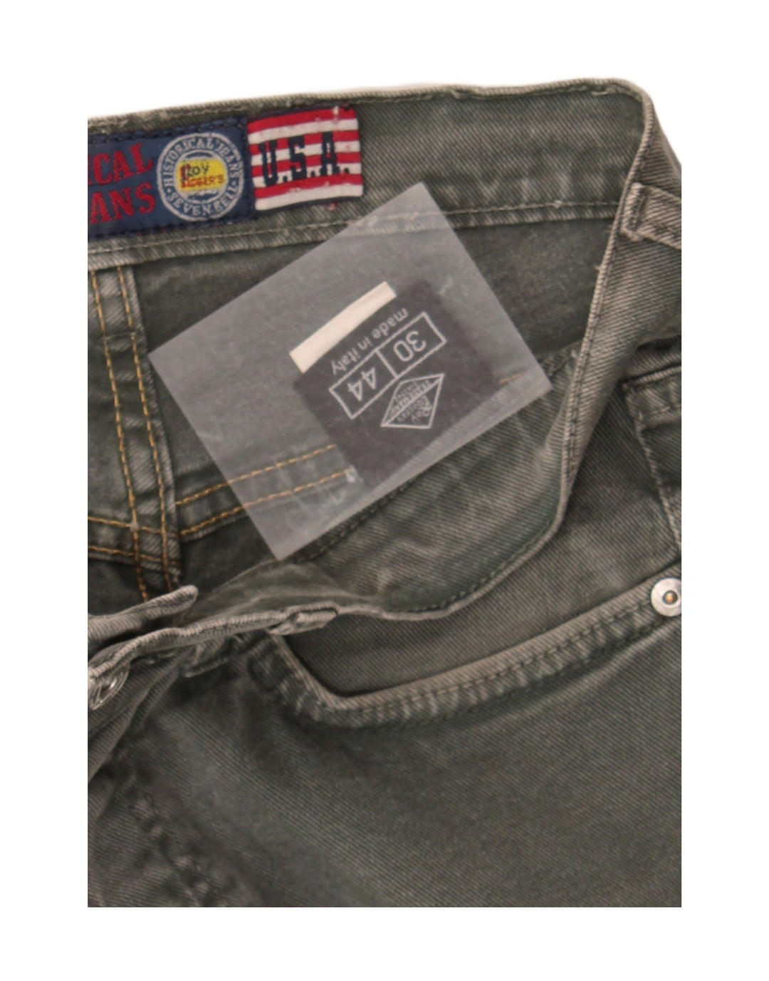 ROY ROGERS Mens Slim Jeans  W30 L35 Grey Cotton