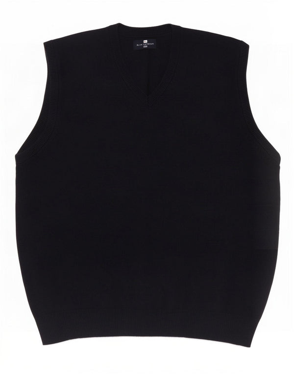 Marks & Spencer Mens Blue Harbour Vest Tank Top Large Navy Cotton