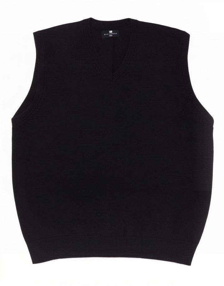 Marks & Spencer Herren-Tanktop „Harbor“ aus blauer Baumwolle, groß, Marineblau