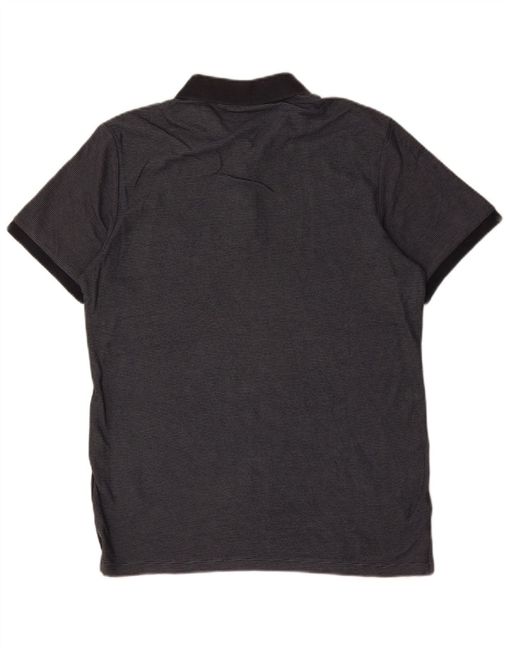 Jack & Jones Herren-Poloshirt aus mittelblauer, marineblauer Colourblock-Baumwolle