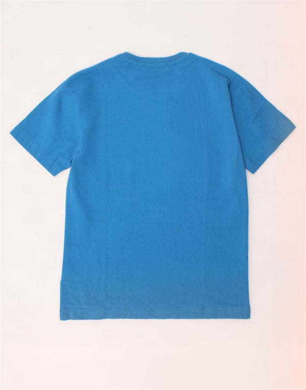 Adidas Jungen Climalite T-Shirt Top 7–8 Jahre, blaue Baumwolle