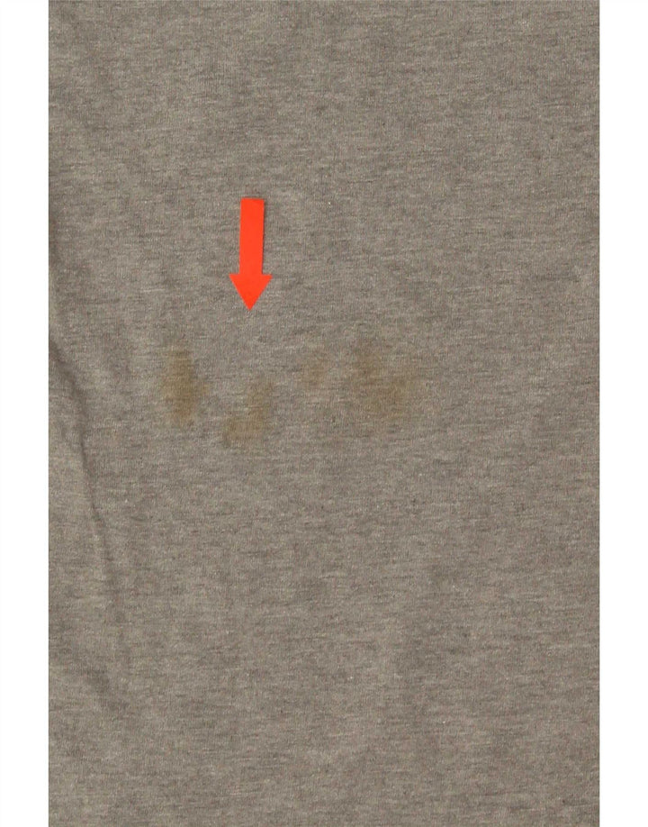Calvin Klein Herren T-Shirt Top Large Grau Baumwolle