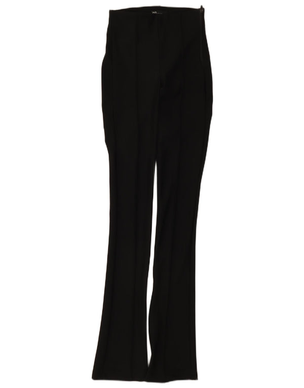 Zara Damen Bootcut Freizeithose XS W24 L35 Schwarz