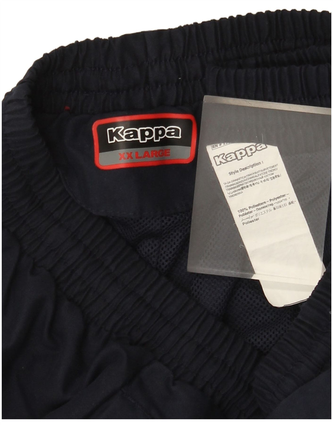 Kappa Herren Grafik-Trainingsanzughose Jogger 2XL Marineblau Polyester