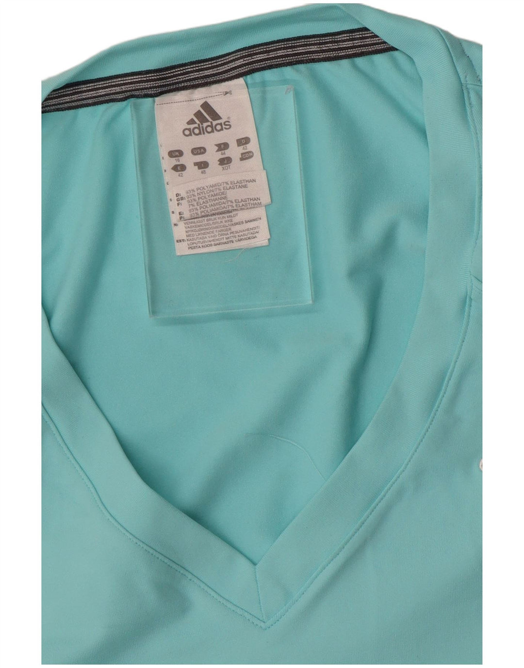 Adidas Damen Crop Vest Top UK 16 Large Türkis