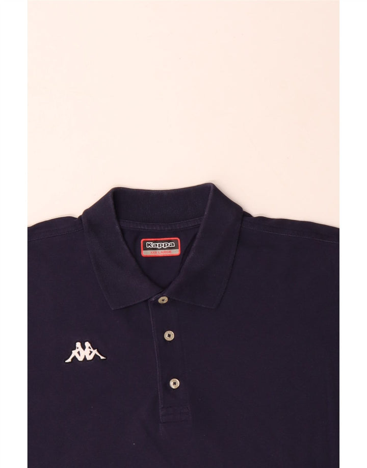 KAPPA Herren Poloshirt 3XL Marineblau Baumwolle