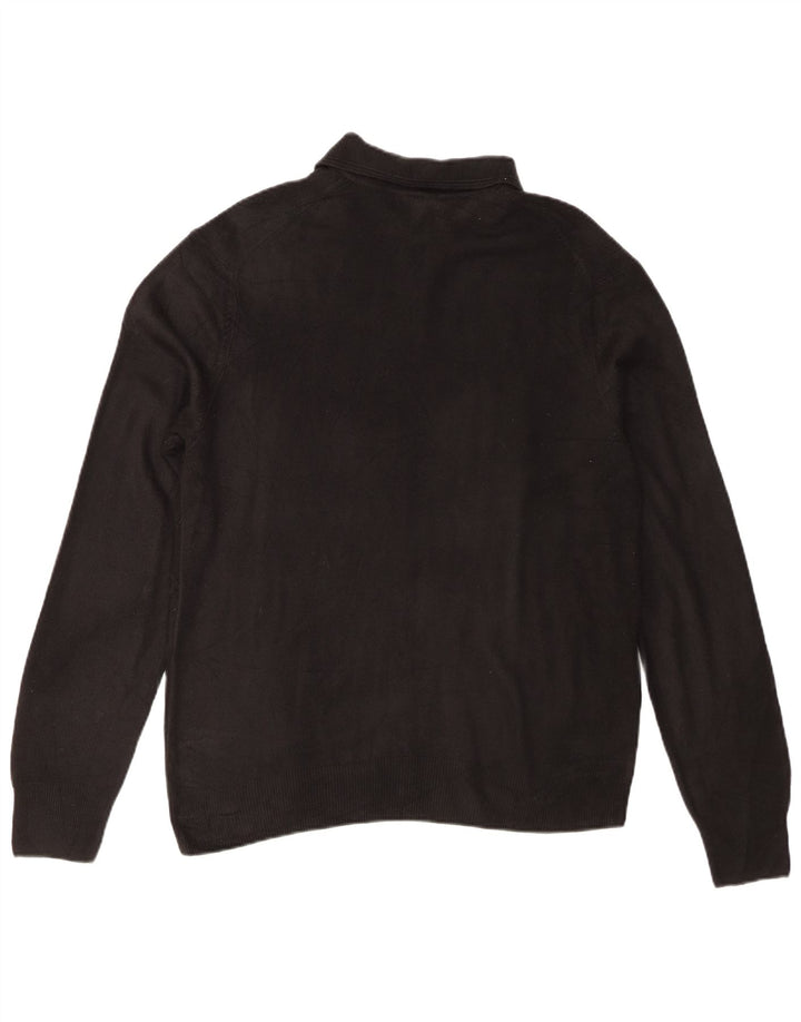 Dockers Herren-Pullover mit Rollkragen, groß, aus schwarzem Acryl