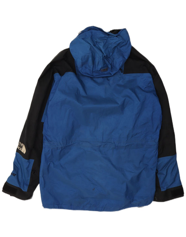 The North Face Herren-Regenjacke mit Kapuze, UK 40, groß, blaues Colourblock-Nylon
