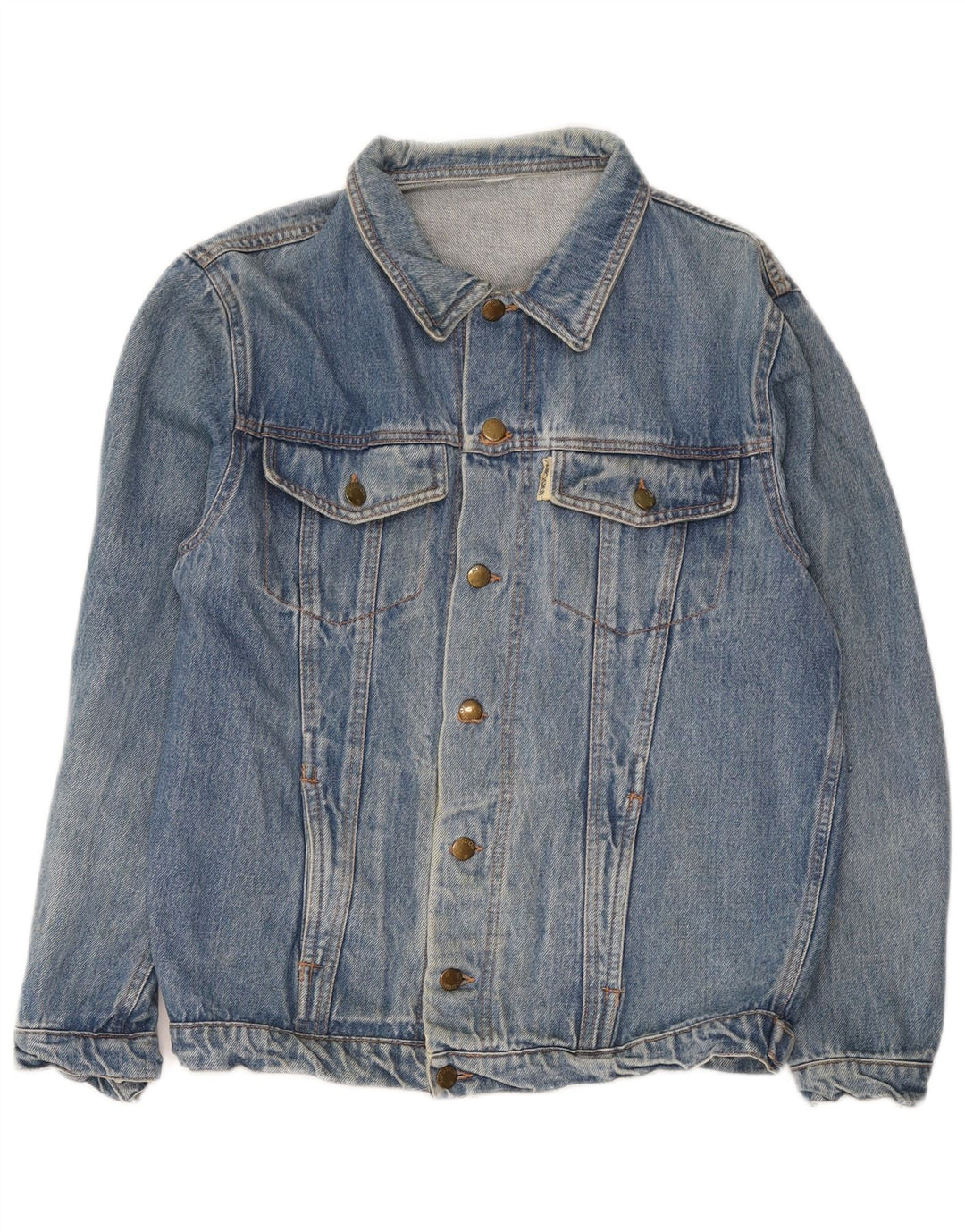 Vintage Herren Jeansjacke UK 38 Mittelblau