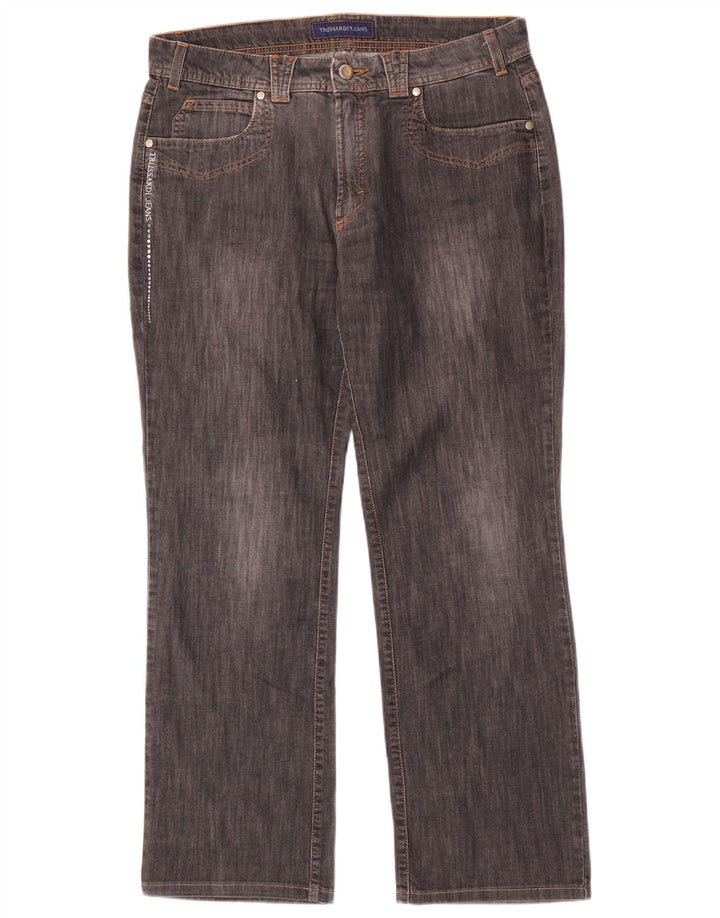 Trussardi Herren Straight Jeans W32 L29 Grau