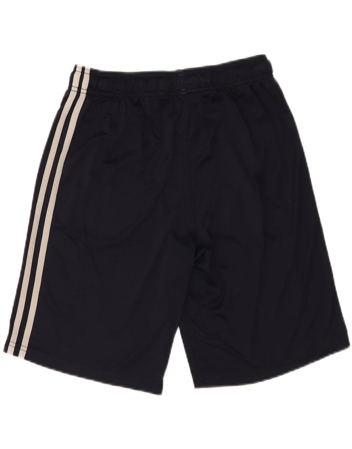 ADIDAS Boys Sport Shorts 15-16 Years  Navy Blue Polyester Vintage Adidas and Second-Hand Adidas from Messina Hembry 