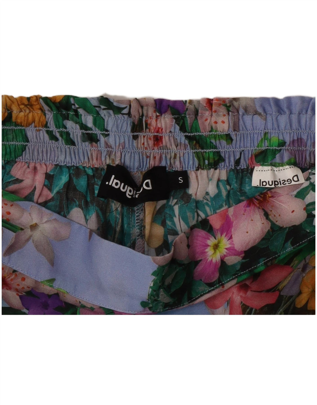 Desigual Damen-Haremshose mit weitem Bein, Größe S, W26, W27, mehrfarbig, Blumenmuster