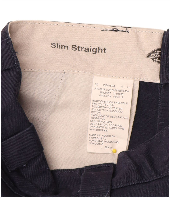 Dickies Slim Straight Chino-Hose für Herren, W29, L30, Marineblau, Polyester