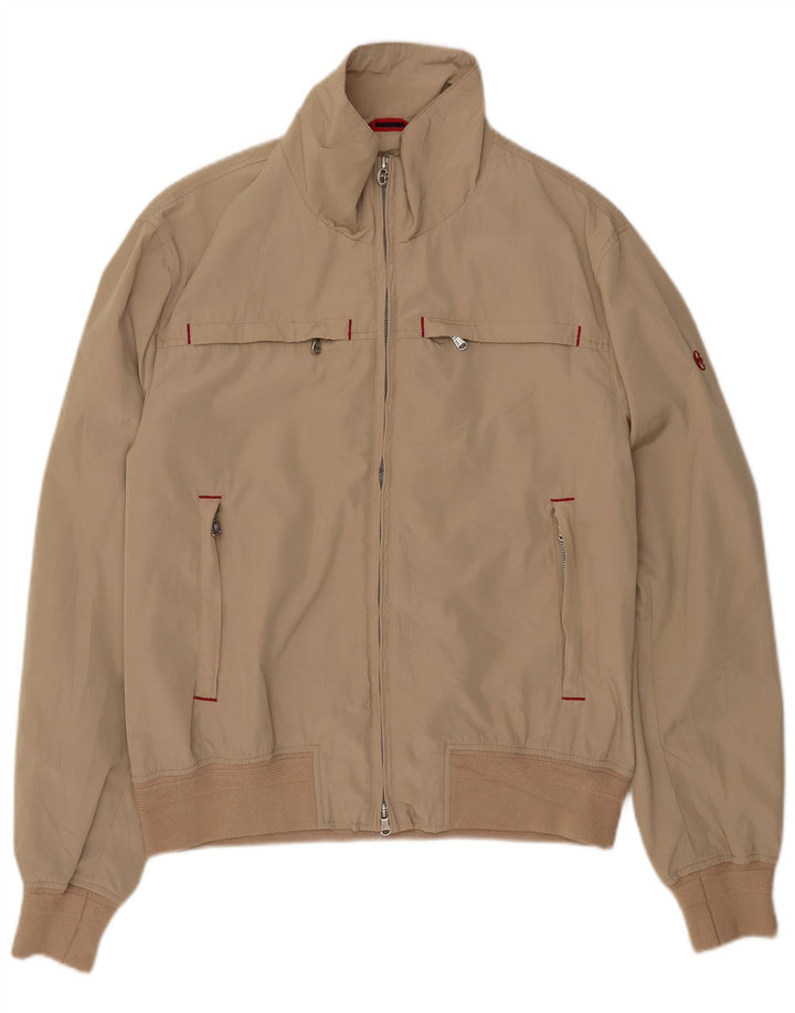 Conte of Florence Herren Bomberjacke UK 40 Large Beige Polyester