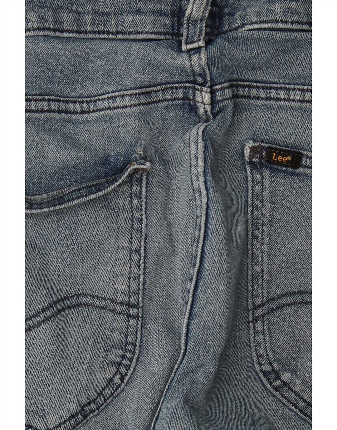 Lee Damen Powell Slim Jeans W32 L34 Blaue Baumwolle